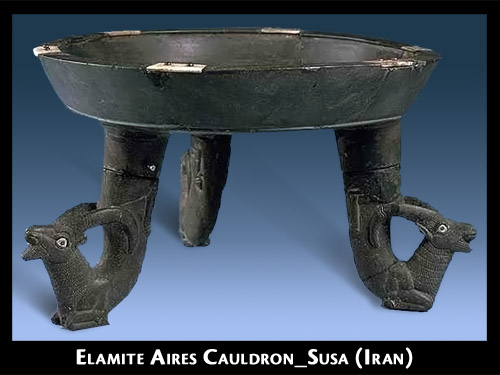 Elamite_Cauldron with Aires Rams_Susa_Iran_2nd Millennium BCE