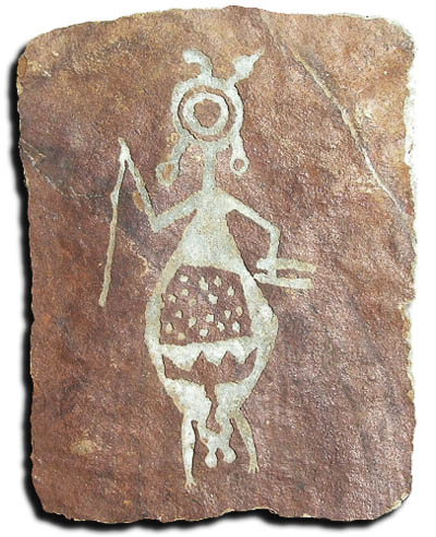 Shaman from Underworld (petroglyph panel replica)